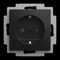 Steckdosen Einsatz 20 EUCB-915 schwarz, Retail in schwarz von Busch-Jaeger