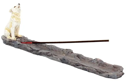 Wolf Call Ihowling White Wolf Incense Holder 27.8Cm NEU