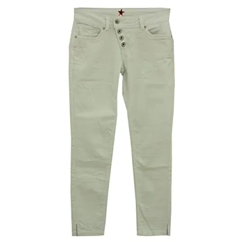 Buena Vista Damen Hose 7/8 Malibu Twill Stretch (XL, Weiß)