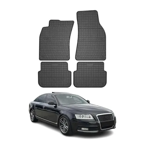 OMAC Auto-Fußmatten für Audi A6 C6 Stufenheck Allroad Avant 04-08 - Fahrzeugspezifische Matten für optimalen Schutz und perfekten Sitz. Wasserdicht, rutschfest und leicht zu reinigen – ideal für ein gepflegtes Fahrzeuginnere.
