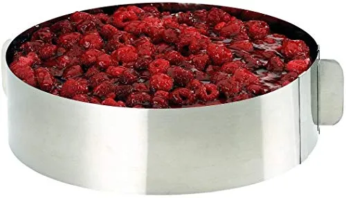 EUROHOME Tortenring verstellbar aus rostfreiem Edelstahl
