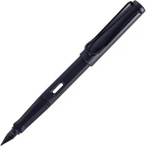 LAMY safari Patronenfüller steel black M (mittel) in schwarz von LAMY