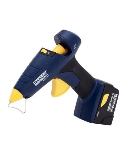Rapid Akku Heißklebepistole BGX300 - Flexibel und kabellos - Heißklebepistole für Fixieren und Reparieren, akkubetrieben mit 7,4V für maximale Flexibilität und Mobilität.
