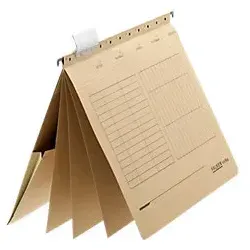 Falken Mehrfachhängehefter DIN A4 Braun Blauer Engel UZ56 (Recyclingkarton Schreibwaren)