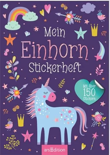 Mein Einhorn-Stickerheft: Mit über 150 Stickern | Stickerset ab 4 Jahren (Dekosticker)