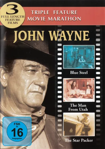 DVD John Wayne Triple Feature Movie Marathon: Blue Steel, The Man From Uth
