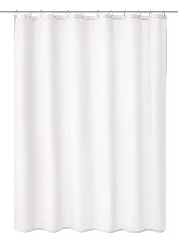 Kleine Wolke Duschvorhang Textil Kito in Schneeweiß 120 x 200 cm - Duschvorhang aus 100% Polyester, schneeweißes Design, umweltfreundlich und langlebig. Ideal für ein modernes Badezimmer.