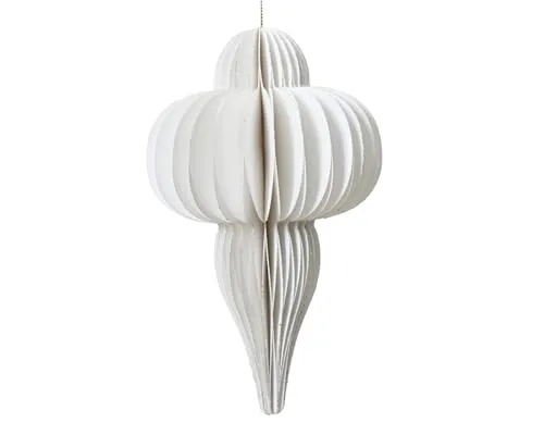 Decoris Ornament weiß 20cm