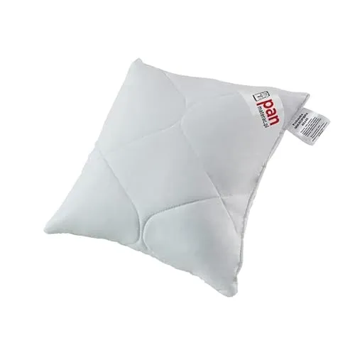 mr mattress Kopfkissen 40x40 MIKROFIBRA, zum Schlafen, Synthetikfüllung, weißes Kopfkissen aus Mikrofasern, für Allergiker geeignet, waschbar bei der Temperatur 95 Grad Celsius