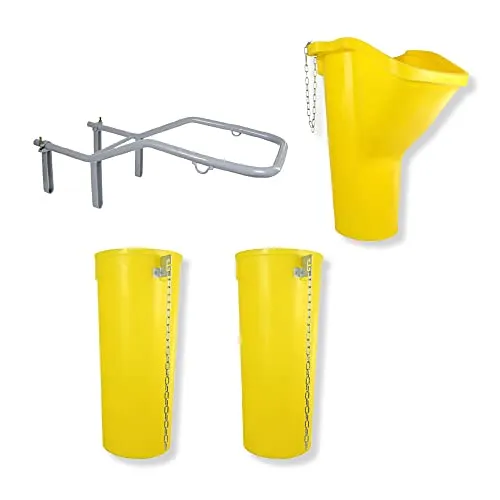 SIRL Profi Bauschuttrutsche Schuttrutsche Schuttrutschen Schuttrohr SET (3m (1x Rahmen, 1x Trichter, 2x Fallrohr))