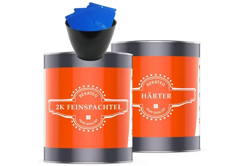 BEKATEQ Spachtelmasse BK-110EP - Epoxidharz Feinspachtel für Auto und Boot - Spachtelmassen für fugenlose Oberflächen, ideal für schnelle Reparaturen an Booten und Autos mit exzellenter Haftung und glatter Oberfläche.