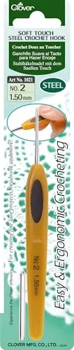 Clover Softgriff Stahlhäkelnadel, 1.50 mm Größe von Clover
