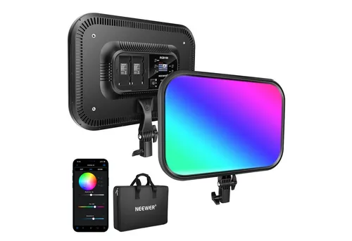 Neewer Videoleuchte RGB168 60W LED Panel CRI97+ 2500K-8500K mit App, Energie Efizienz Label (A bis G):F