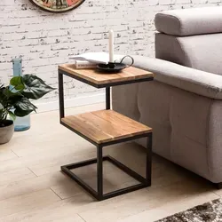 FINEBUY Beistelltisch SuVa10302_1 in beige von FineBuy