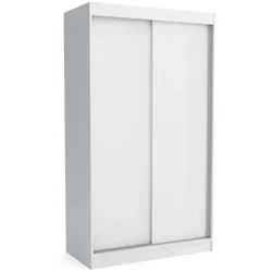 Brent Kleiderschrank Schiebetüren Emily, 100cm Breit in weiß von Brent