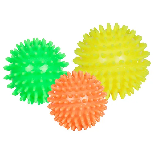Igel-Ball soft, 3er Set, Massageball, Noppenball, Faszienball