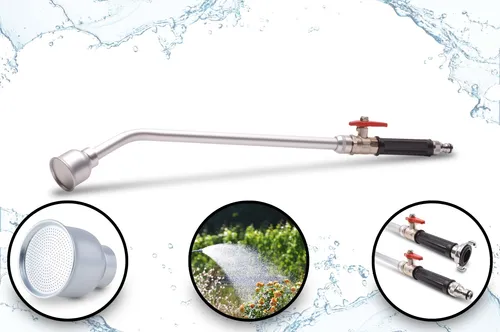 GRK/S 600 Profi Gießstab – Hochwertiges Gießgerät aus Metall - Gießstab aus Aluminium mit 65 cm Länge und ALU-Brausekopf für eine Sprühbreite von bis zu 35 cm. Ideal für präzises Gießen im Garten.