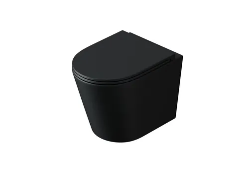 doporro Tiefspül-WC Aachen - Modernes Hänge WC mit Softclose - WC-Becken, elegantes Design aus Keramik mit Silent-Close Funktion für leisen Komfort und einfache Montage an alle DIN-Vorwandelemente.