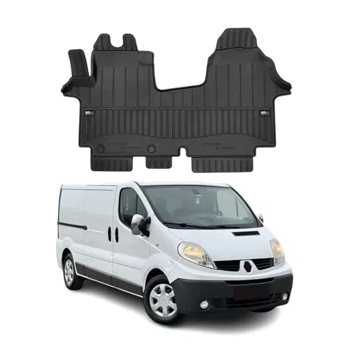 OMAC Auto-Fußmatten für Renault Trafic 2001-2014 – Premium 3D TPE - Hochwertige Allwetter-Automat für Renault Trafic 2001-2014, wasserdicht und geruchlos mit Vanilleduft, bietet ultimativen Schutz und Anti-Rutsch-Technologie für sichere Fahrten.