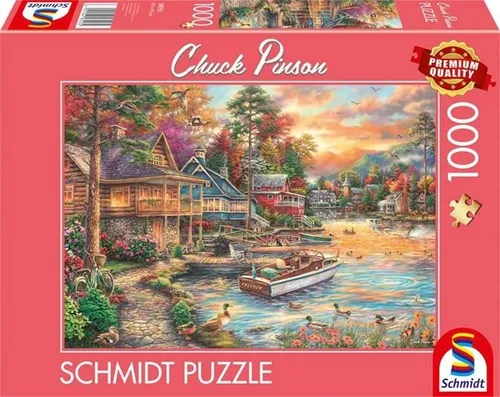 PUZZLE CHUCK PINSON: UFER IM ABENDGOLD 1000 TEILE VON SCHMIDT SPIELE NEU OVP