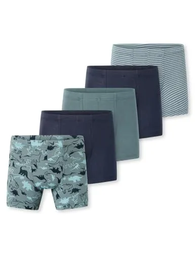 Schiesser Jungen 5 Pack Boxershort Unterhosen - Bio Baumwolle - Boxershorts für Jungen aus 95/5 Organic Bio Baumwolle, mit Softbund und flachen Nähten für höchsten Tragekomfort.