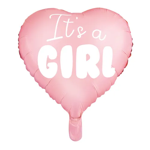 Stück Folienballon Herz in Hellrosa 45cm Luftballons Deko 1 in pink von PartyDeco