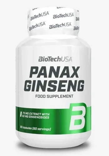 Biotech USA Panax Ginseng 60 Kapseln - Extrakt des Koreanischen Ginsengs