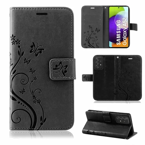 Handy Tasche für Samsung Galaxy A52 5G Hülle Case TPU Schutz Schale Etui Wallet