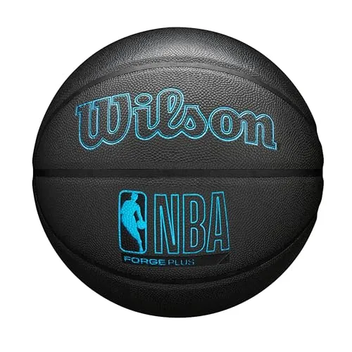 Wilson NBA Forge Plus Indoor/Outdoor Basketball, 7, Fusain