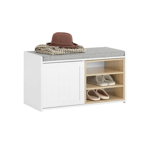 SoBuy Schuhbank FSR109 - Sitzbank mit Stauraum - Drohnen-Zubehör: Stilvolle Schuhbank mit Stauraum, ideal für den Eingangsbereich, bietet Platz für bis zu 150 kg und kombiniert Funktionalität mit modernem Design.