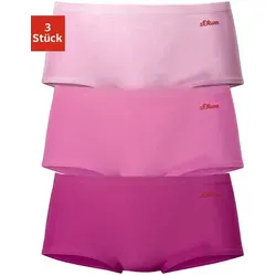 s.Oliver Damen Panty 3er Pack - Panties & Hipsters für Damen, aus weicher Baumwoll-Qualität mit stylischem Logo-Druck für optimalen Tragekomfort.