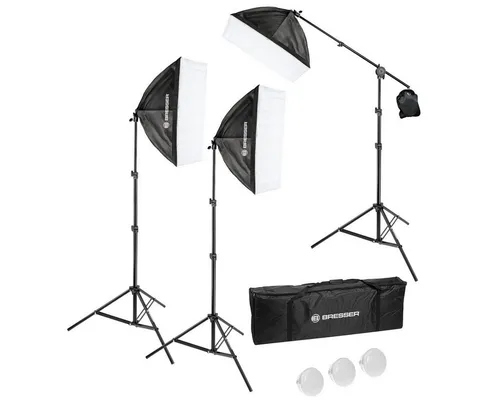 BRESSER BR-230B LED-Tageslicht-Set mit Softboxen von BRESSER