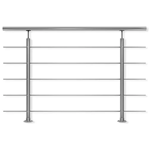 DOLLE Edelstahl Geländer Bodenmontage 1,5 m