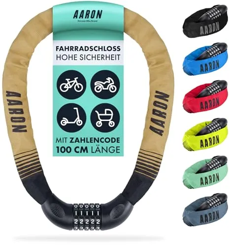 AARON Lock One Fahrradschloss mit 5-stelligem Zahlencode von AARON