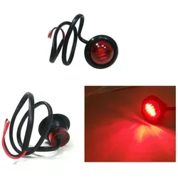 Rote Led-begrenzungsleuchte, Knopf-typ, Markierungslicht, Tokos - 12v