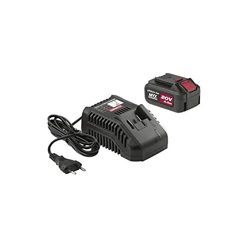 YAMATO KIT-BAT-01 Lithium-Batterie-Kit + Universal-Ladegerät, 20 Volt, 4,0 Ah, MYX schnurloses System