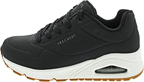 Skechers Damen Uno Stand On Air Sneakers, Black Durabuck, 37 EU - Damen-Sneaker mit atmungsaktivem Durabuck-Obermaterial und innovativer Luftpolsterung für maximalen Komfort und Stil.