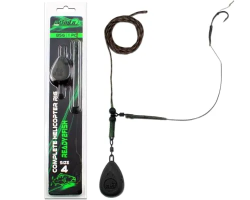 Angel-Berger Magic Baits Ready to Fish Complete Helicopter Rig Montage - Angelausrüstung mit robustem Lead Core Material, 85g Gripper Lead und 80cm Safety Montage - ideal für Karpfenangler, einfach anzubringen und flexibel einsetzbar.