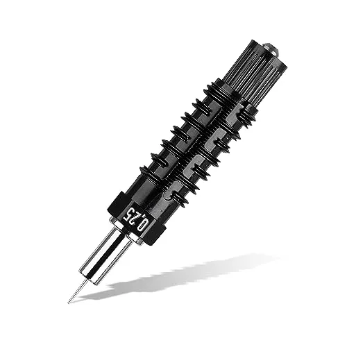 Aristo AR64025PRO MG1 PRO Ersatz-Zeichenspitze für Tuschfüller MG1 PRO Strichstärke 0,25 mm (verchromte Zeichenspitze für hohe Präzision und Langlebigkeit, gleichmäßiger Tintenfluss) schwarz