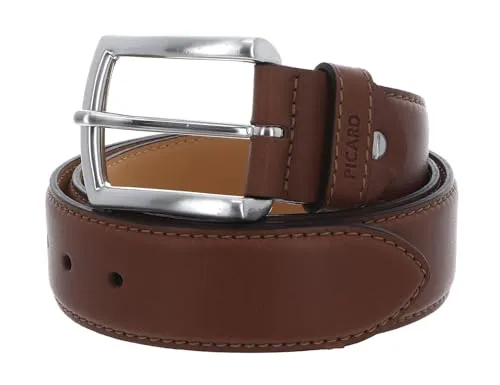 Picard Authentic Gürtel aus Leder - individuell kürzbar in Braun - Hochwertiger Leder-Gürtel von Picard, individuell kürzbar für perfekten Sitz, ideal für jeden Anlass.