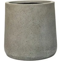 VIVANNO Blumentopf Fiberglas Frostsicher 40 cm Vesuvgrau - Wetterfester Blumentopf aus robustem Fiberglas in modernem Vesuvgrau. Ideal für Balkon und Garten, bietet er Platz für Pflanzen und überzeugt durch langlebige Qualität ohne Pflegeaufwand.