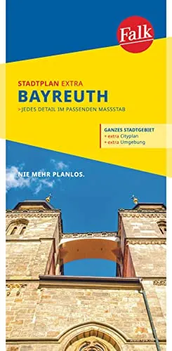 Produktbild Falk Stadtplan Extra Bayreuth 1:15.000: mit Ortsteilen von Blindlach, Eckersdorf