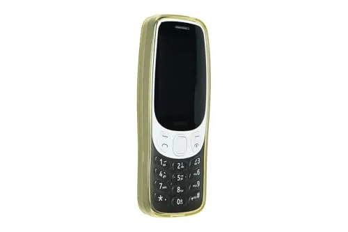 caseroxx Schutzhülle für Nokia 3210 (2024) in gelb – Flexibles TPU-Case aus stoßfestem Gummi, passgenaue Handy-Tasche mit Kantenschutz & rutschfestem Grip