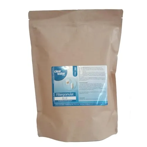 2,5L Filtergranulat Nachfüllgranulat für Wasserfilter - Filterkannen für Trinkwasser – Hochleistungsgranulat mit Aktivkohle zur effektiven Reduzierung von Kalk und Verunreinigungen für frisches, geschmackvolles Trinkwasser.