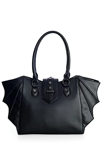 Gothic Fledermaus Flügel Handtasche in schwarz von Banned Alternative
