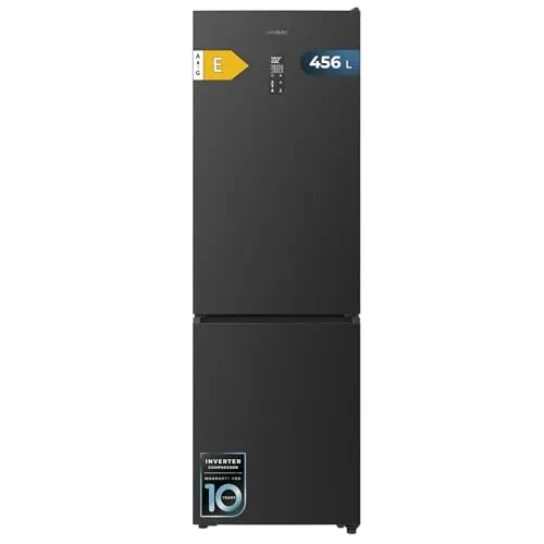 Kombikühlschrank Schwarz mit 356 L, Total No Frost