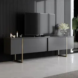 Skye Decor Luxe TV-Schränke in Anthrazit und Gold