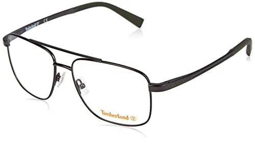 Timberland TB1649 009 55 Herren Brillenfassung in Gunmetal - Brillenfassungen für Herren, stilvolle Pilotenbrille aus leichtem Metall mit Federscharnier für optimalen Tragekomfort. Lieferung im Original-Etui.