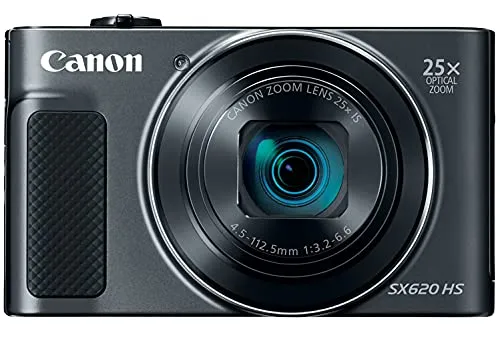 Canon PowerShot SX620 HS Digitalkamera - Digitale Kompaktkamera mit 20,2 MP und 25-fach Zoom, ideal für beeindruckende Fotos und Full-HD-Videos; WLAN und NFC für einfaches Teilen.