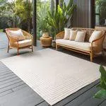 Carpettex Outdoor Teppich wetterfest, 160x230 cm, Creme von Carpettex